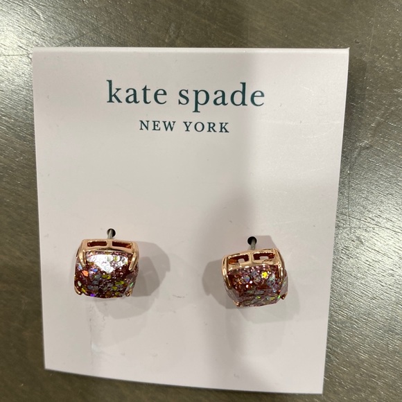 Kate Spade New York NWOT Rose Gold
Glitter Stud Earrings - Picture 3 of 4